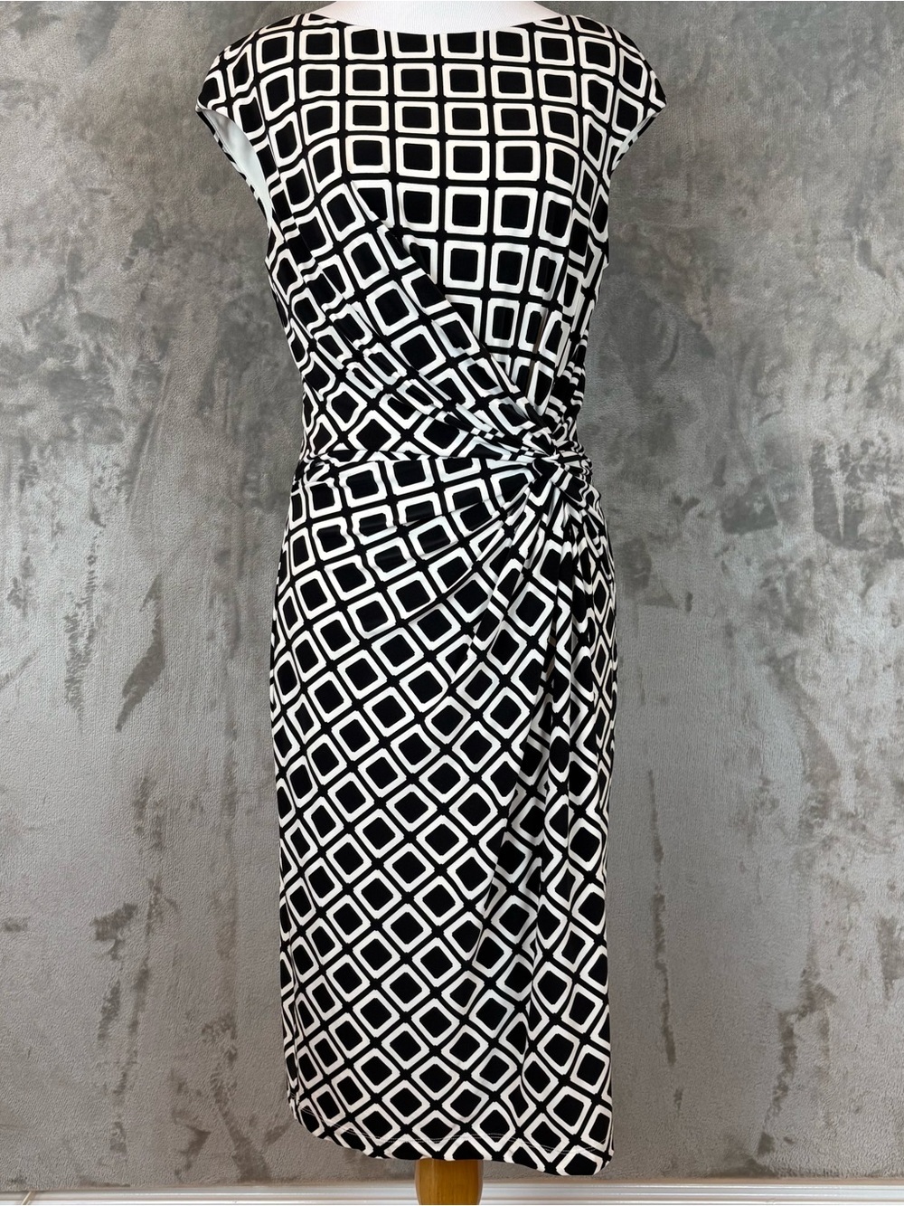 Lauren Ralph Lauren Geo Printed Twist Front Dress Wmn’s 10